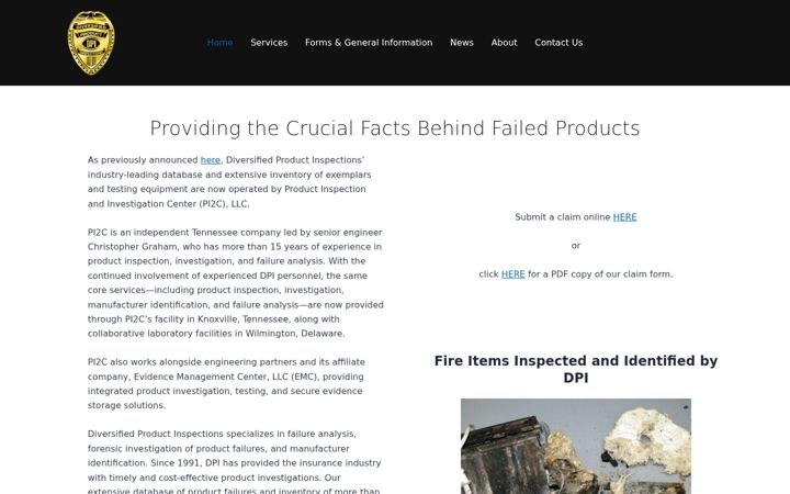 Screenshot of dpi-inc.com