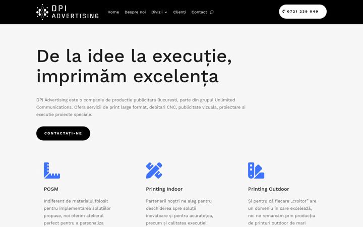 Screenshot of dpiadvertising.ro