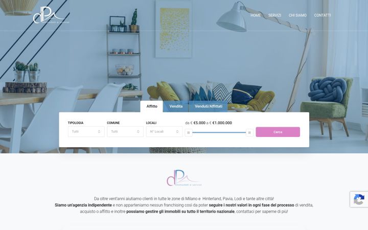 Screenshot of dpimmobilieservizi.it