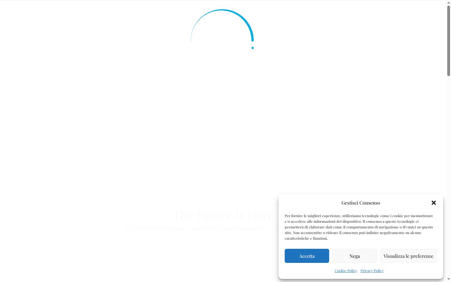 Screenshot van de toestemmingsbanner zoals getoond vóór enige interactie