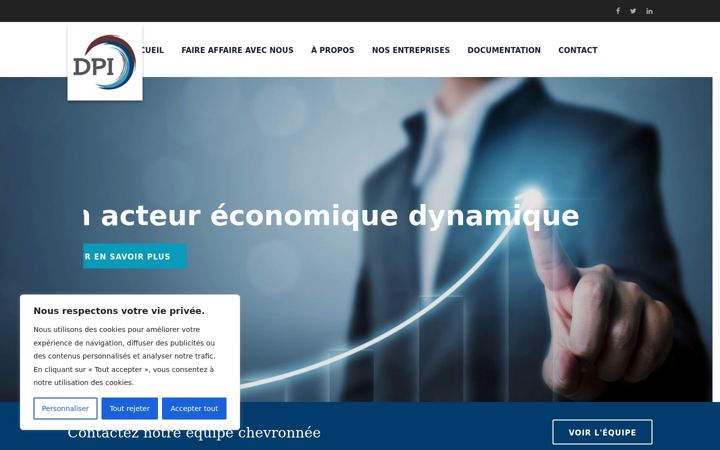 Captura de pantalla de dpisec.ca