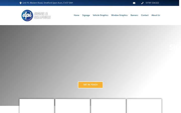 Screenshot of dpisigns.co.uk