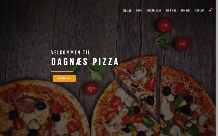 Snímek obrazovky dpizza.dk