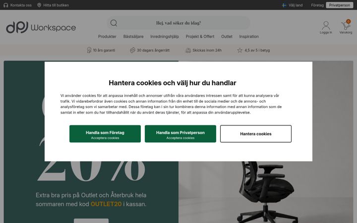 Screenshot of dpj-workspace.com