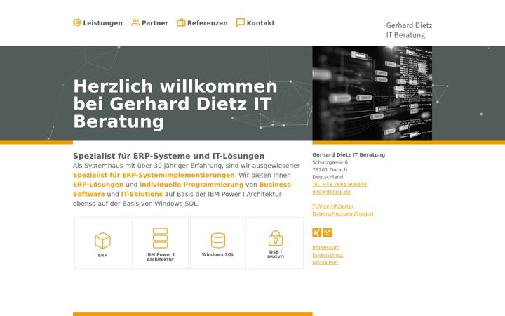 Screenshot of dplusp.de