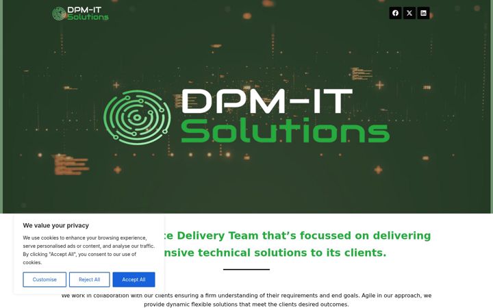 Snímek obrazovky dpm-it.co.uk