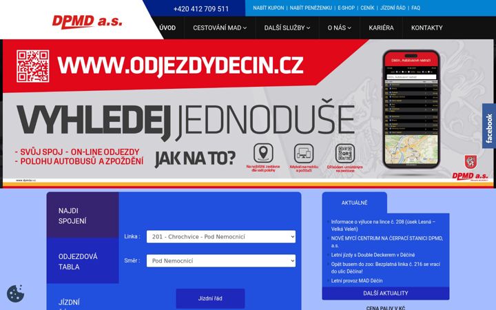 Screenshot di dpmd.cz