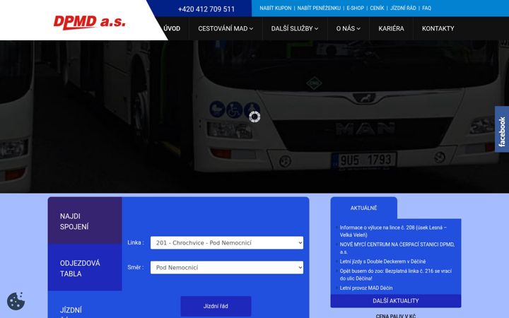 Screenshot di dpmdas.cz