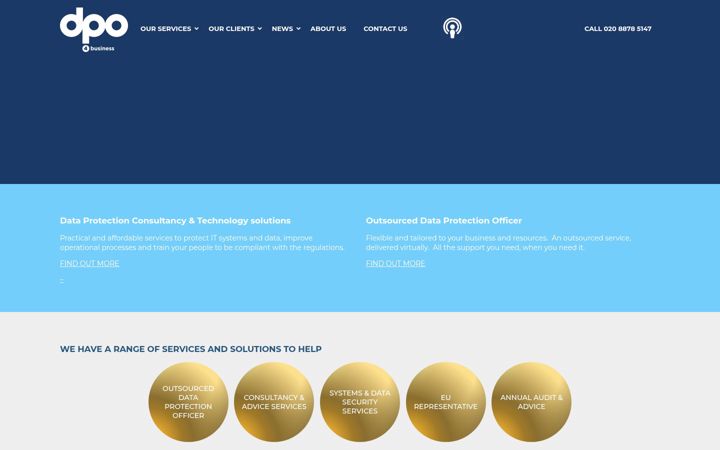 Screenshot of dpo4business.co.uk