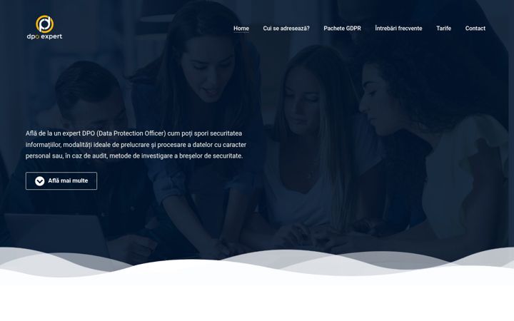 Screenshot of dpoexpert.ro