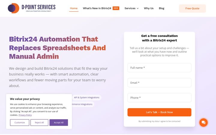 Screenshot of dpointservices.co.uk