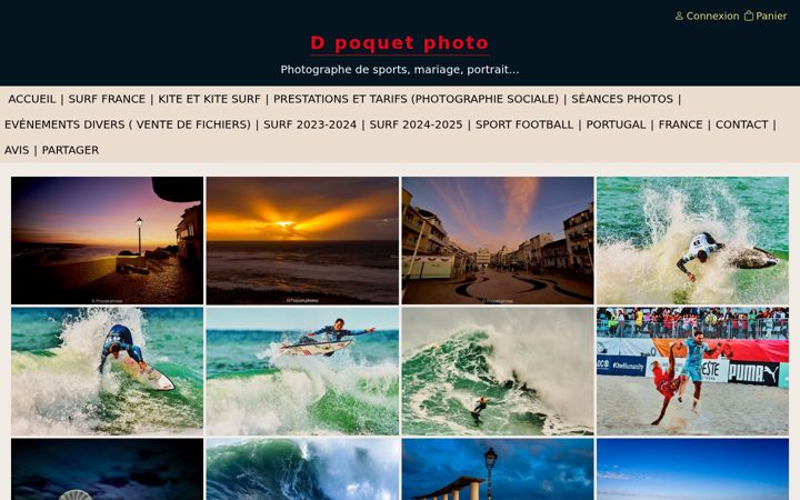 Screenshot of dpoquetphoto.com