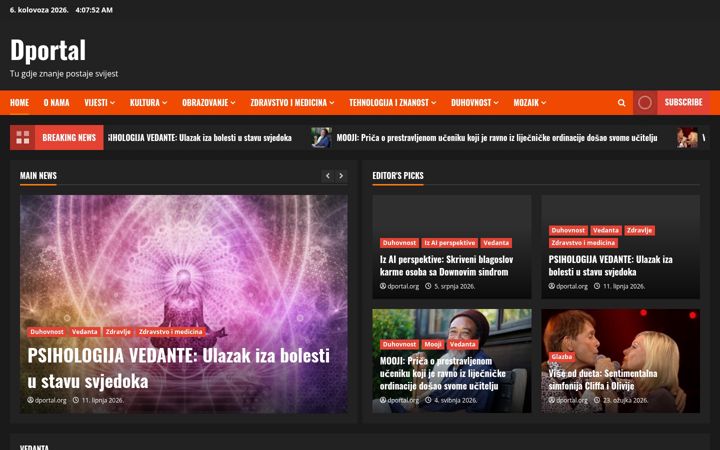 Screenshot of dportal.org