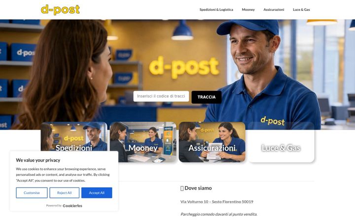 Screenshot of dpost.it