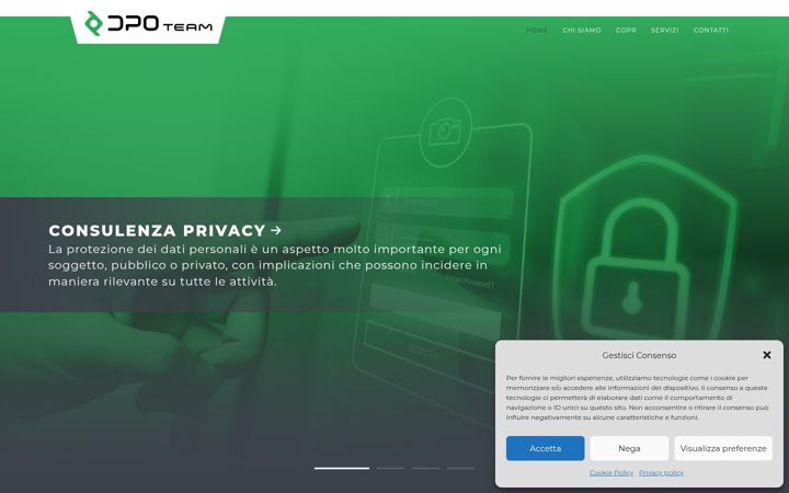 Screenshot of dpoteam.it