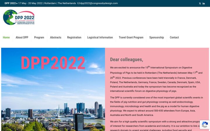 Screenshot of dpp2022.com