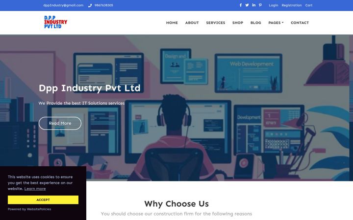 Screenshot of dppindustry.com