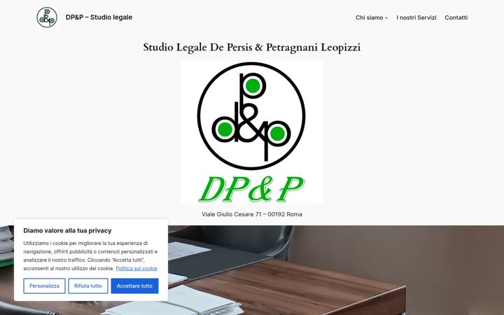 Screenshot of dppstudiolegale.it