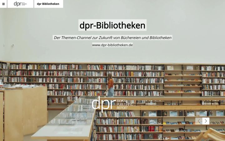 Screenshot of dpr-bibliotheken.de