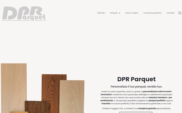 Screenshot of dpr-parquet.com