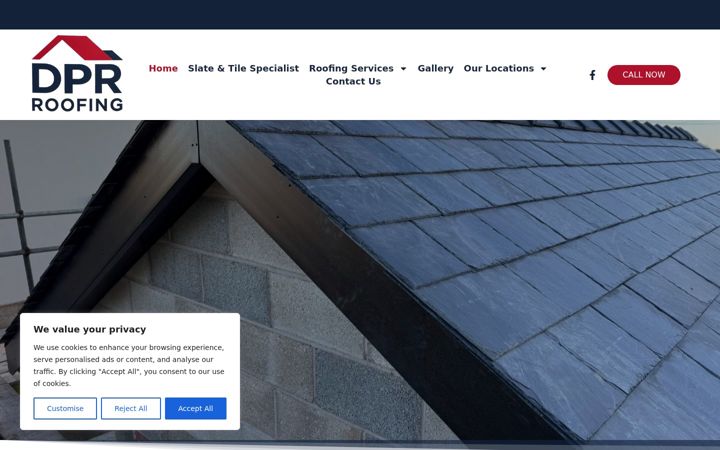 Screenshot of dpr-roofing.co.uk