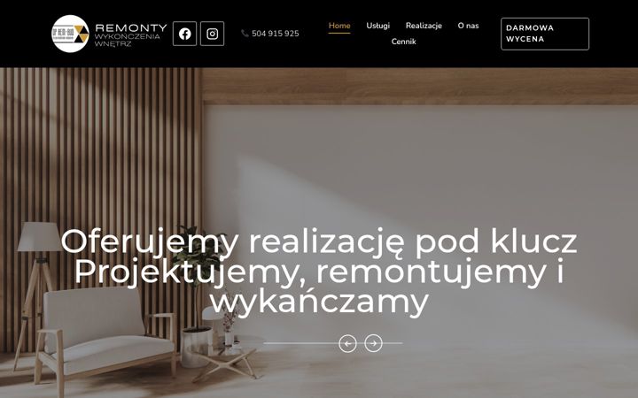 Képernyőkép: dprembud.pl
