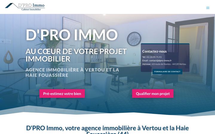 Ekrano kopija dpro-immo.fr