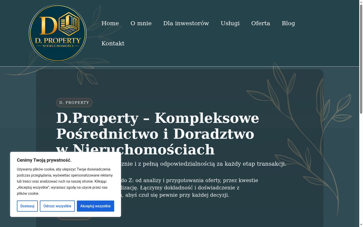 Képernyőkép a bármilyen interakció előtt megjelenő hozzájárulási bannerről