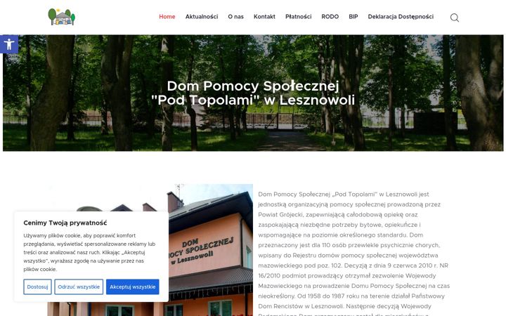 Screenshot ta' dps-lesznowola.pl