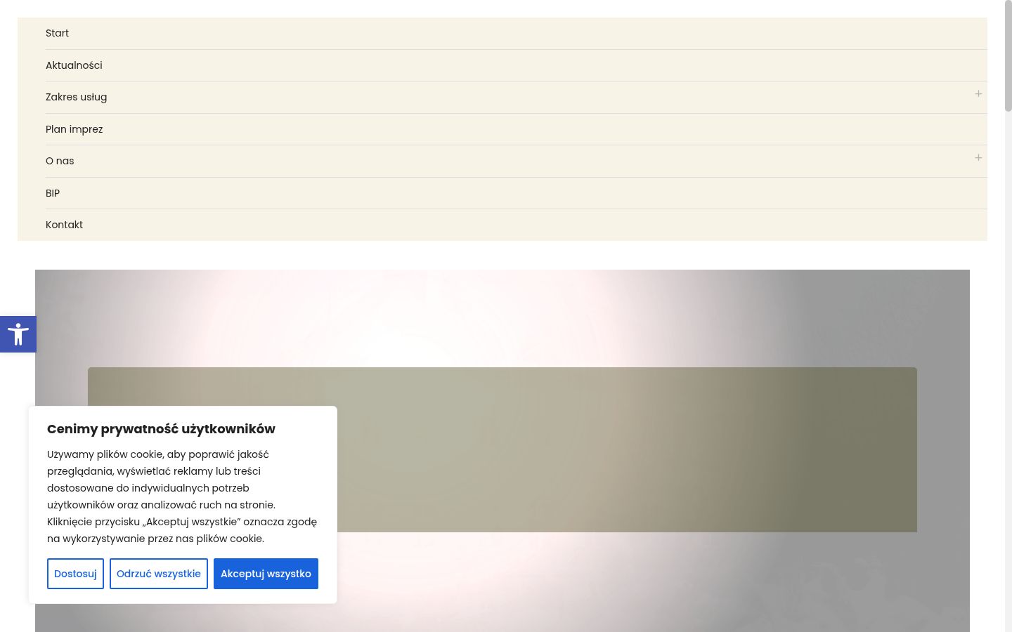 Screenshot tal-banner tal-kunsens muri qabel kwalunkwe interazzjoni