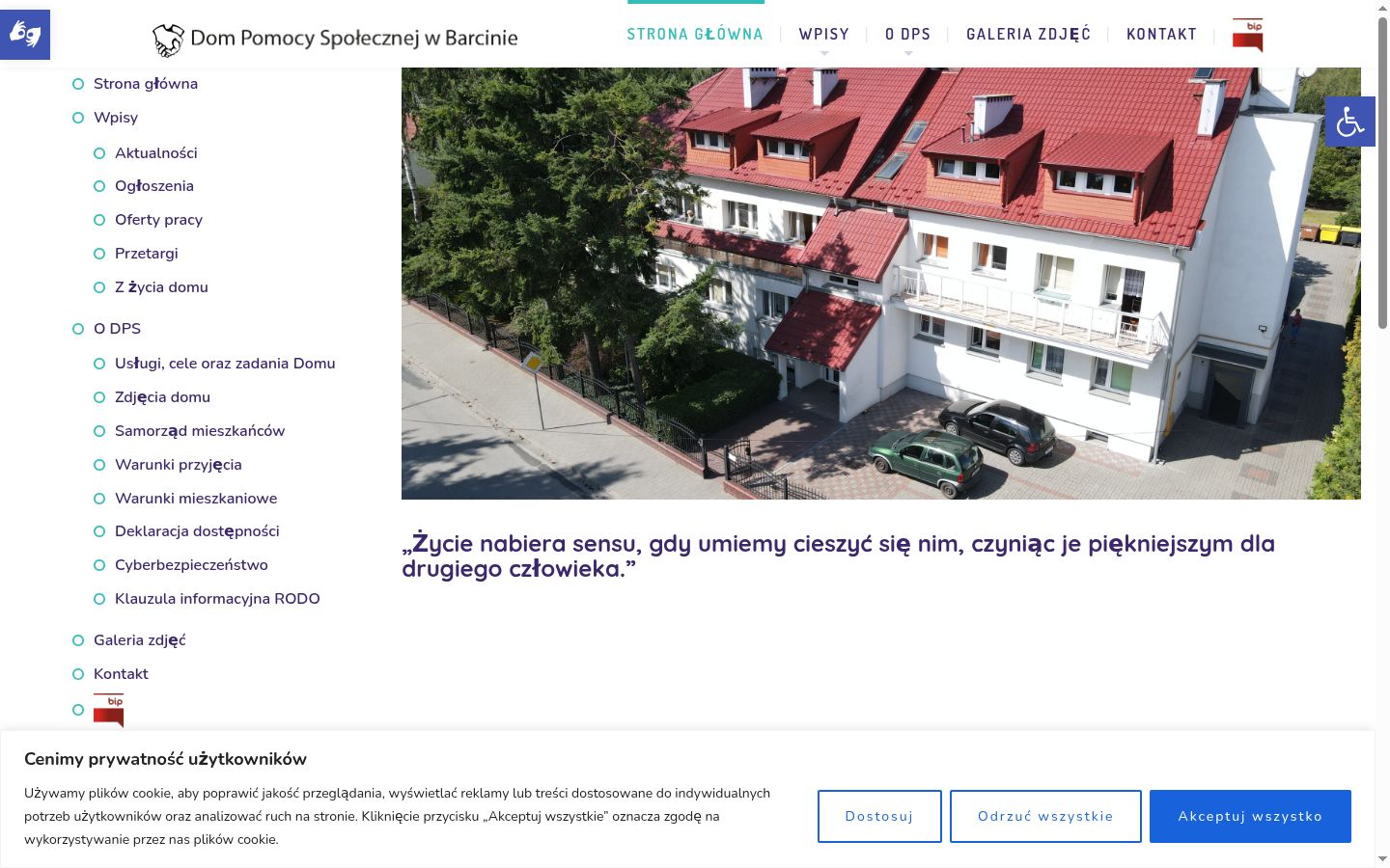 Screenshot tal-banner tal-kunsens muri qabel kwalunkwe interazzjoni