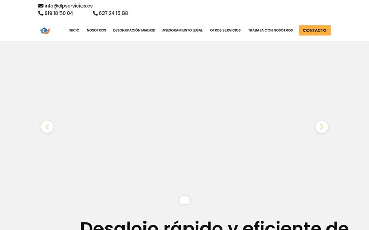 Screenshot of dpservicios.es