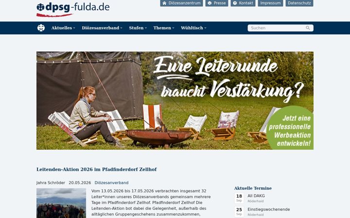 Snímek obrazovky dpsg-fulda.de