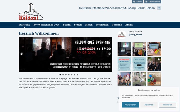 Snímek obrazovky dpsg-heldon.de