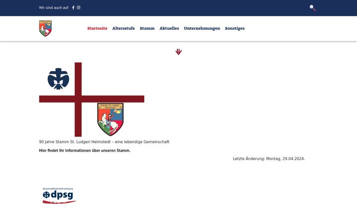 Snímek obrazovky dpsg-helmstedt.de