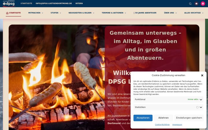 Snímek obrazovky dpsg-luetgendortmund.de