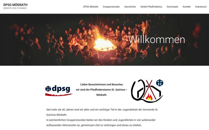 Snímek obrazovky dpsg-moedrath.de