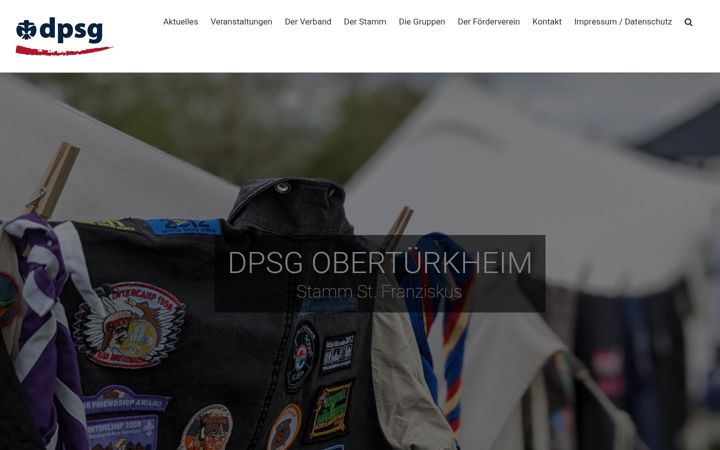 Snímek obrazovky dpsg-obertuerkheim.de