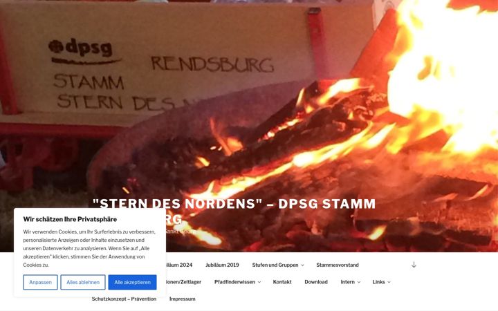 Snímek obrazovky dpsg-rendsburg.de
