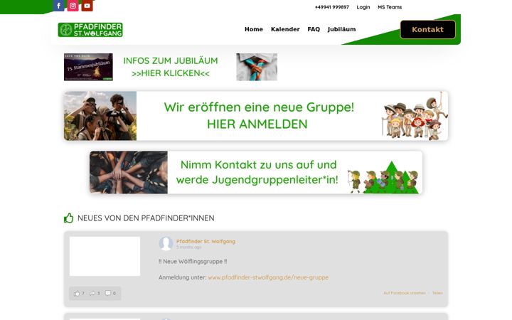 Screenshot of dpsg-stwolfgang.de