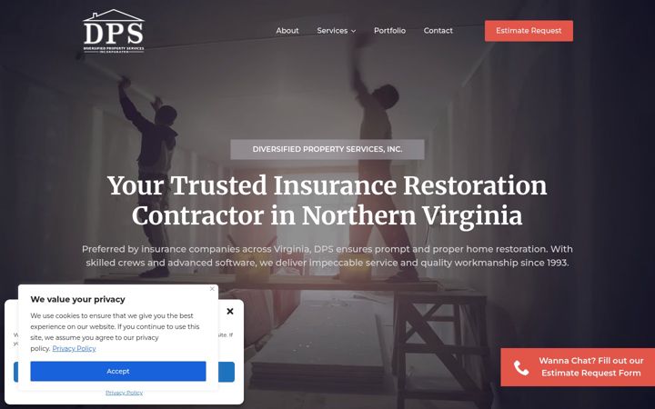 Screenshot of dpsincva.com