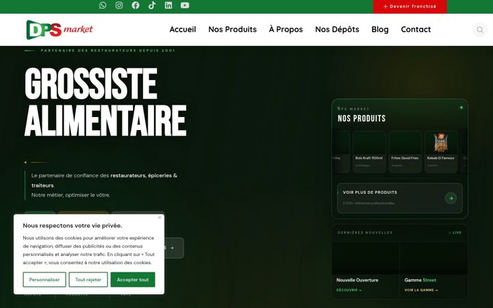 Screenshot of dpsmarket.com