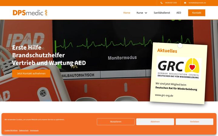 Screenshot of dpsmedic.de