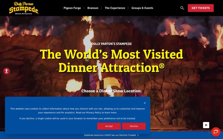 Screenshot of dpstampede.com