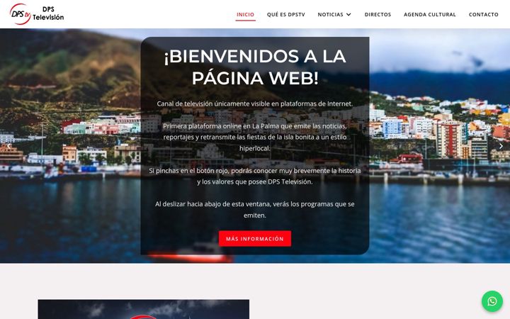 Screenshot of dpstelevision.com