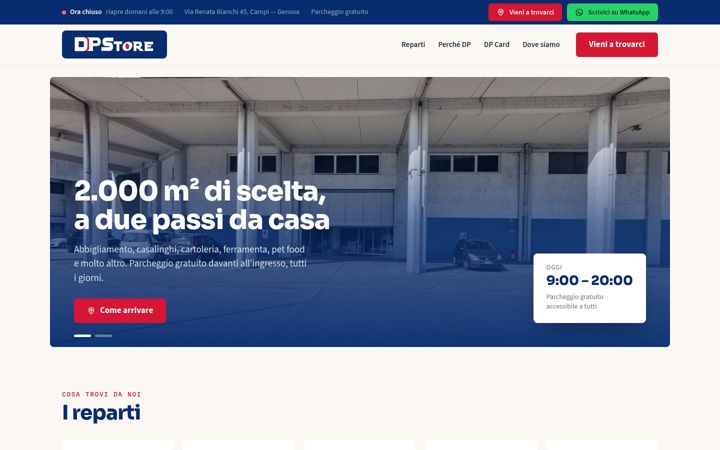 Screenshot of dpstoregenova.it