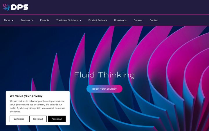 Screenshot of dpswater.com