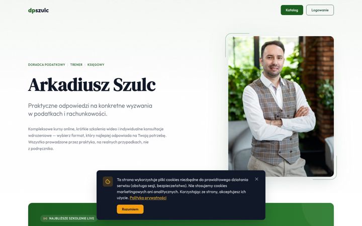 Skærmbillede af dpszulc.pl