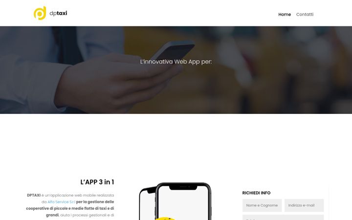 Screenshot of dptaxi.it