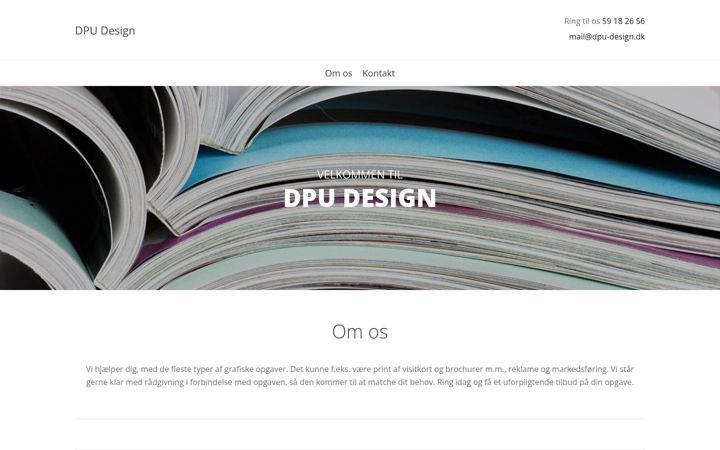 Posnetek zaslona dpudesign.dk